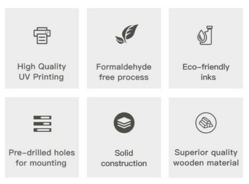 Bacardi Wood Bar Signs Pub Man Cave Wall Sign Wooden Circle Plaques 19.5cm - Image 2