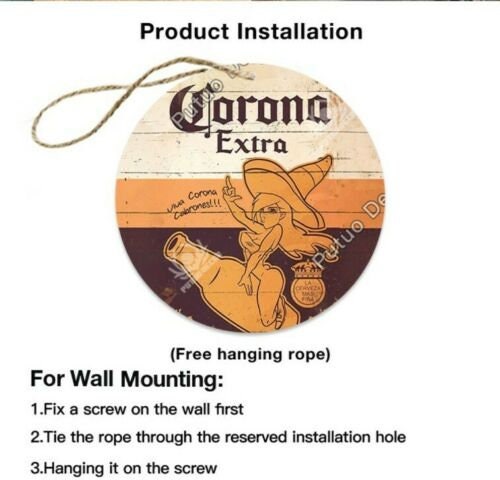 Castlemaine xxxx  Wood Bar Signs Pub Man Cave Wall Sign Wooden Circle Plaques 19.5cm - Image 3