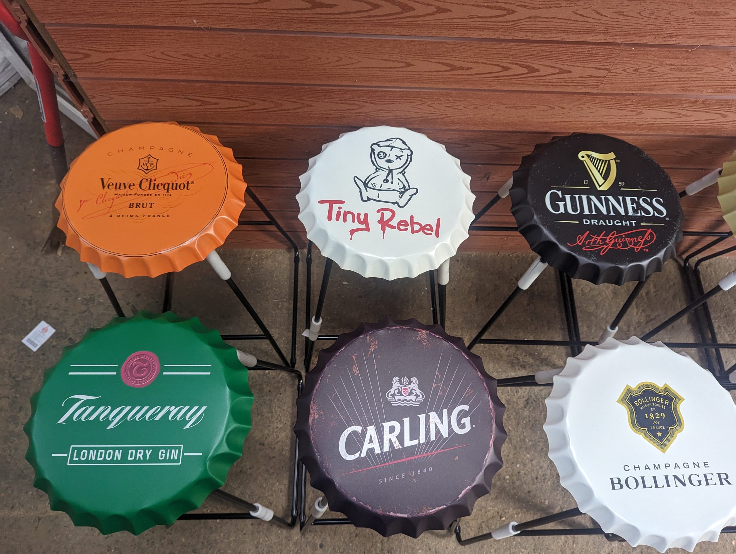 Bar Stool Man cave bar stool home bar bottle top cap Custom design available personalised available - Image 5
