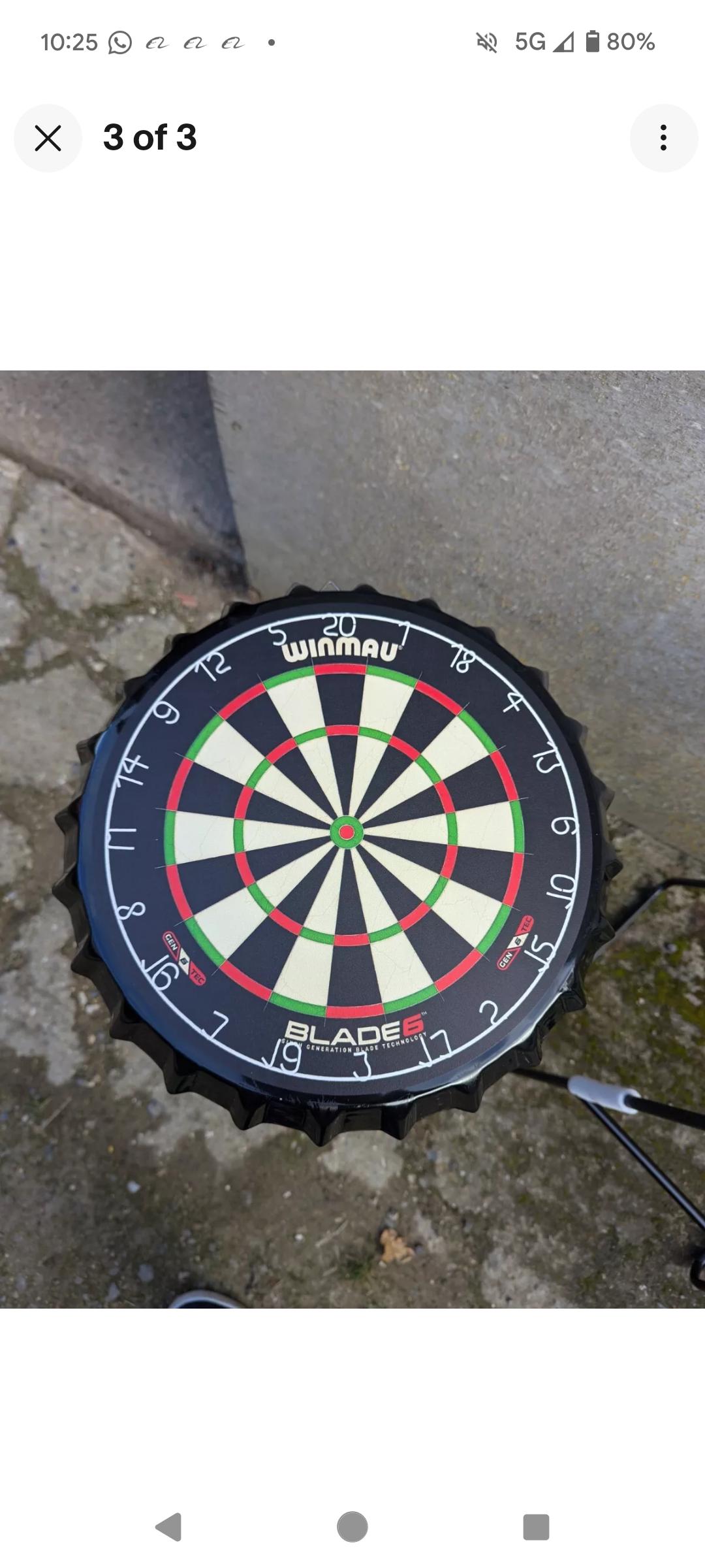 Dartboard Bar Stool Darts stool X1  Man cave bar stool home bar bottle top cap Custom order - Image 3